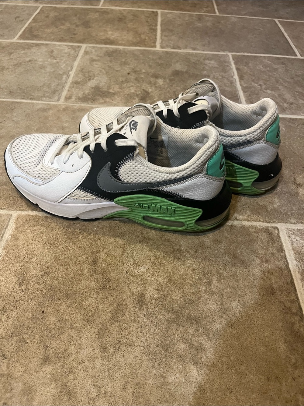 Nike Air Max Excee DM8346-100 White/Cool Grey/Black/Green Women’s Size 7